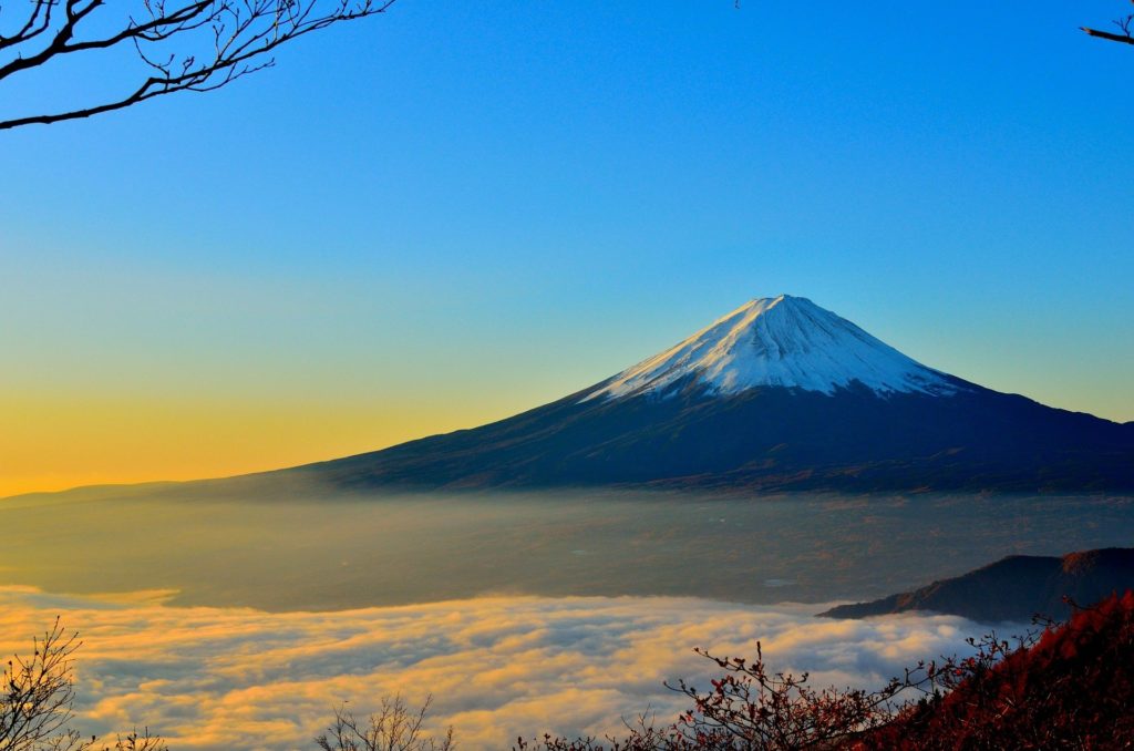 日本一の山である富士山